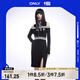 ONLYNBA聯(lián)名款開叉修身套裝針織連衣裙女|123146005 H1Z 黑色BLACK M (165) 84A