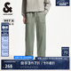 杰克·瓊斯（JACK&JONES）夏季時(shí)尚百搭水洗廓形松緊抽繩腰頭長(zhǎng)褲牛仔褲褲子男裝225132085 E08橄欖綠 常規(guī) 32 175 W32/L32