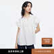 moussy 2025夏季新品法式浪漫風(fēng)優(yōu)雅飛飛袖寬松襯衫028ISA30-4101 010白色 均碼