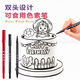 胖L東來(lái)品質(zhì)可食用色素筆 食品級(jí)色素筆烘焙筆雙頭勾線筆翻糖餅干 藍(lán)色