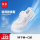 安德瑪（Under Armour）男女大童簡約高彈跑步鞋兒童耐磨便捷魔術(shù)貼懶人運動鞋子2421107