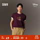 森馬（Semir）迪士尼米奇家族合作系列短袖T恤男2025夏季新款純棉上衣 酒紅60966 M