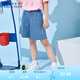 鉛筆俱樂部鉛筆俱樂部童裝2025夏裝新款女童短褲兒童牛仔褲女孩五分褲子休閑 牛仔藍 150cm