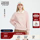 Teenie Weenie小熊女裝衛衣2025年秋季新款氣質(zhì)學(xué)院風(fēng)翻領(lǐng)長(cháng)袖上衣 粉色 S