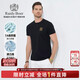 Raidy Boer/雷迪波爾【抑菌】2025年夏男鐳射亮片棉氨短袖T恤7061 黑色 L /175/50