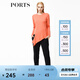 PORTSPorts寶姿女裝 新品不規(guī)則下擺純色長(zhǎng)袖毛衣LV9K418DXF003 橙色 S