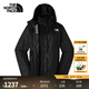 北面（The North Face）三合一沖鋒衣女戶外運(yùn)動(dòng)抓絨內(nèi)膽防水保暖外套24秋冬上新預(yù)|7QW6 4H0/黑色 XL/170（建議拍大一碼）