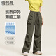 雪茜曼工裝褲休閑運(yùn)動(dòng)長(zhǎng)褲子女2025夏季新款寬松戶外登山徒步直筒褲