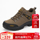 駱駝（CAMEL）戶(hù)外登山鞋男 耐磨徒步鞋牛皮戶(hù)外鞋 A63202a6015 棕色 42