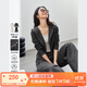 梵希蔓穿搭一整套運動(dòng)套裝女2025年春季新款連帽外套闊腿褲兩件套 A0130 灰色 L