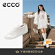 愛步（ECCO）板鞋女 時(shí)尚潮流百搭簡約輕盈系帶牛皮休閑鞋 柔酷220263 白色22026301007 39