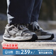 馬登溶解英訓(xùn)鞋情侶慢跑休閑鞋復(fù)古厚底老爹鞋男網(wǎng)面透氣運(yùn)動(dòng)鞋 淺灰色  馬登工裝 41 男碼