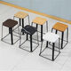 柏潮定制餐飲桌椅組合面館甜品店奶茶店通用 簡(jiǎn)約方凳(顏色多選) 均碼
