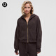 lululemon丨Scuba 女士超寬松款拉鏈連帽衫 LW3HTLS 紅杉棕/金 M /L