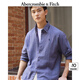 ABERCROMBIE & FITCH【李現(xiàn)同款】男裝25春夏美式經(jīng)典小麋鹿亞麻混紡襯衫KI125-5085 復古靛藍 M (180/100A)