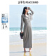 太平鳥(niǎo) 【商場(chǎng)同款】女裝2025年夏季新款針織連衣裙A3FAF2378 拉絲灰 S 155