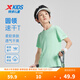 特步（XTEP）童裝兒童夏季短袖針織衫短T中大童男童透氣速干運動(dòng)休閑T恤 青瓷色【9013】 170 cm