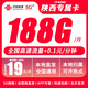 中國(guó)聯(lián)通本地卡超低月租流量卡5G手機(jī)卡電話(huà)卡純上網(wǎng)卡不限速無(wú)合約全國(guó)通用大王卡 陜西專(zhuān)屬丨19元188G+超長(zhǎng)套餐丨外省勿拍