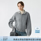 范思藍(lán)恩灰色氣質(zhì)立領(lǐng)休閑毛衣女秋冬寬松百搭針織開衫外套14283 灰色 M