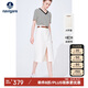 Navigare意大利小帆船女士A型牛仔裙收腰開(kāi)叉半身裙2322844501 白 XL 