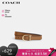 蔻馳（COACH）【品牌直供】男女通用經(jīng)典針扣可剪裁腰帶25MM 棕色 七夕禮物