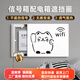 藝環(huán)宇電表箱裝飾畫配電箱多媒體遮擋路由器網(wǎng)線盒掛畫弱電箱集線箱壁畫 WIFI發(fā)財貓【白框PVC材質(zhì)】 40*30容納30*20上掀