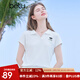 百圖betu女裝2025夏季新款T恤衫休閑運(yùn)動(dòng)舒適棉感夏裝短袖上衣2506T07 白色 L