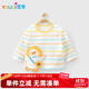 優(yōu)奇嬰兒衣服男女寶寶春秋長袖上衣嬰幼兒早秋打底衣外出百搭卡通內衣