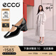 愛步（ECCO）七夕禮物 瑪麗珍鞋女鞋 25年倪妮同款高跟鞋淺口單鞋 型塑290963 黑色29096301001 39