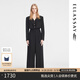 歌力思（ELLASSAY）秋季新款東方簡奢風(fēng)高腰干練闊腿連體褲女EWB353K00300 經(jīng)典黑 S