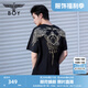 BOY LONDON【暗黑羅盤】夏情侶款短袖權(quán)杖印花炸街潮牌T恤N01906 N0103902 S