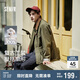 森馬（Semir）工裝外套男拼接燈芯絨翻領(lǐng)夾克秋季情侶裝寬松上衣101524108201