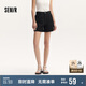 森馬（Semir）休閑褲女簡(jiǎn)約小心機(jī)直筒褲ins潮夏季小個(gè)子翻邊短褲101324125005