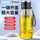 颯望德國(guó)一鍵開蓋玻璃杯防爆防摔大容量高硼硅耐高溫泡茶杯子便攜雙層 【一鍵開蓋】【升級(jí)304茶倉(cāng)】 750ml