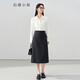 伯德小姐面試半身裙女職業(yè)公務(wù)工裝半裙正裝包臀長(cháng)裙a字黑色裙子