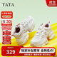 他她春秋厚底透氣老爹鞋女鞋網(wǎng)面增高運動鞋新款WOG16BM4白/灰紫 37