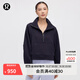 lululemon丨Scuba 女士超寬松款煙囪領(lǐng)衛衣 LW3IFSS 夜蛾黑 M /L