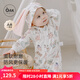 OAK FAMILY嬰兒連體衣寶寶衣服春秋裝新生兒爬服可愛(ài)百天超萌哈衣 芭蕾甜心 80cm 【推薦身高73-80cm】