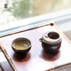 陸寶一壺一杯單人快客杯戶(hù)外便攜旅行功夫茶具泡茶壺茶杯轉意隨手泡 禪風(fēng)黑 1壺1杯1便攜包