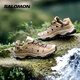 薩洛蒙（Salomon）男款 城市輕戶外夏季網(wǎng)眼洞洞透氣垂釣沙灘拖鞋涉水涼鞋 ALHAMA 棕灰色 477865 8 (42)