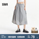 森馬（Semir）代露娃涼感防曬半身裙女顯瘦裙子2025夏季質(zhì)感工裝裙109325120004