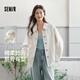 森馬（Semir）牛仔外套女中長款落肩寬松夾克2025春秋棉質(zhì)通勤109125108014