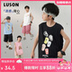 LUSON陳大豬男童背心夏裝2025新款兒童薄款外穿無袖t恤大男童坎肩