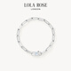 LOLA ROSE羅拉玫瑰Urban城市漫游系列銀女士手鏈女節日禮物生日禮物女生 雙層拼合石手鏈-中碼