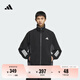 adidas休閑寬松三條紋撞色夾克外套男裝阿迪達(dá)斯官方輕運(yùn)動(dòng) 黑色     L