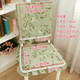 天使雅兒花邊椅墊椅套餐椅子墊坐墊可拆洗餐桌套裝美式布藝四季可用 花蔓-綠 椅墊+椅背套 梯形椅墊(絲棉+椅背套(套款