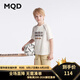 馬騎頓（MQD）【上衣+褲】MQD童裝男大童夏季潮酷休閑卡通套裝 卡其 150