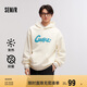 森馬衛(wèi)衣男發(fā)熱抑菌冬季寬松連帽衣服加絨印花情侶裝109724116204