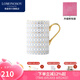 Lomonosov俄皇【新婚禮物】高檔馬克杯水杯情侶對杯骨瓷高顏值瓷器STAR系列 藍(lán)色STAR馬克杯 B款