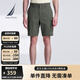 諾帝卡（NAUTICA）【商場(chǎng)同款】男裝春夏新款商務(wù)休閑涼感舒適休閑短褲男BO4204 海藻綠3BP 32